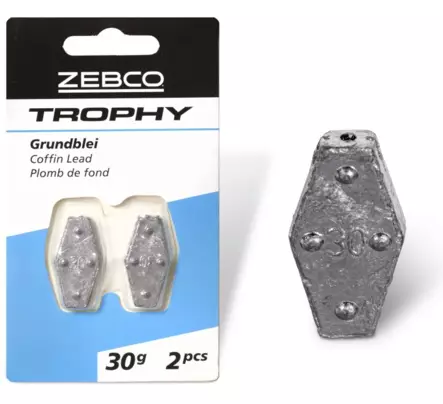 Zebco Trophy Coffin Lead 2pcs - Jighoveder - 4029569270293 - 1