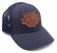 Ahrex Leather Patch Trucker Navy - Kasketter - 655043968123 - 1