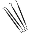Birchwood Firearm Cleaning Picks 4pcs - Våbenrengøringssæt - 029057411133 - 1