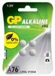 GP 1.5V A76/LR44/V13GA 4kpl paristo - Batterier og powerbanks - 4891199162473 - 1