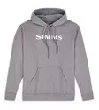 Simms Logo Hoody Grey Heather - Hættetrøjer - 694264696873 - 1