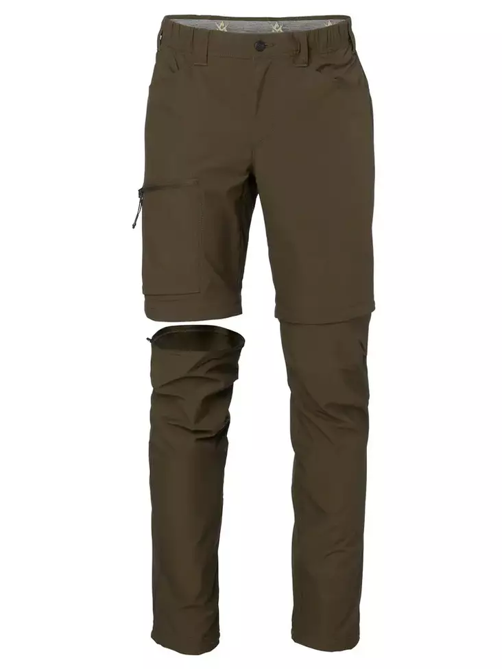 Alaska Chaser Lite Ms Zip Off Pants Solid Brown - Herrernes jagtbukser - 6438347062643 - 1