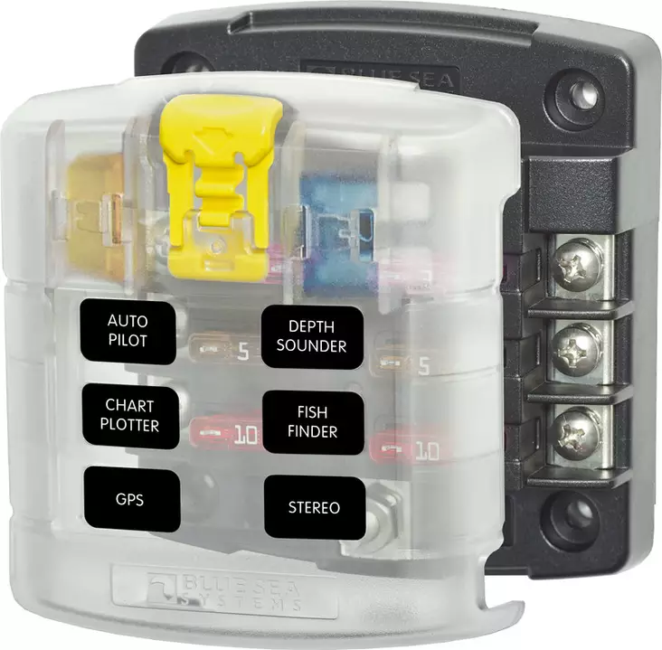 Blue Sea ST Blade Common Source Fuse 3Se - Batterier og elektrisk tilbehør - 632085050283 - 1