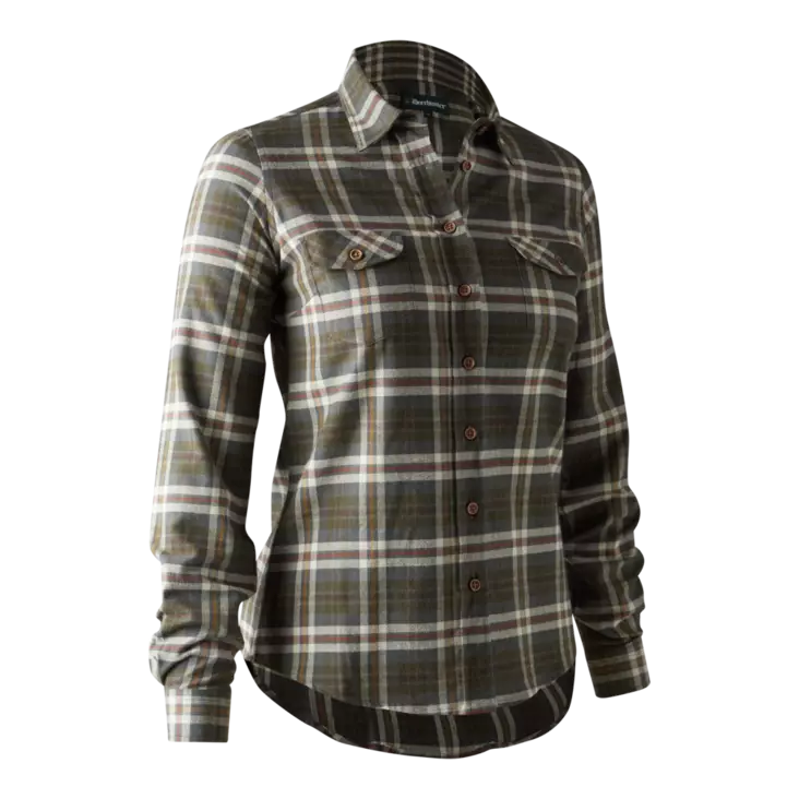 Deerhunter Lady Ruby Shirt Yellow Check - Jægertrøjer - 5702827189283 - 1
