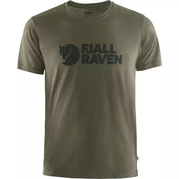 Fjällräven Logo T-shirt M Dark Olive - T-shirts herre - 7323450606053 - 1