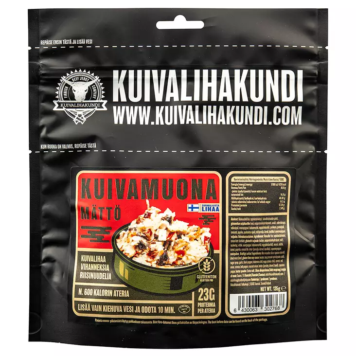 Kuivalihakundi Kuivamuona Mättö 135g - Campingmadras - 6430063302393 - 3
