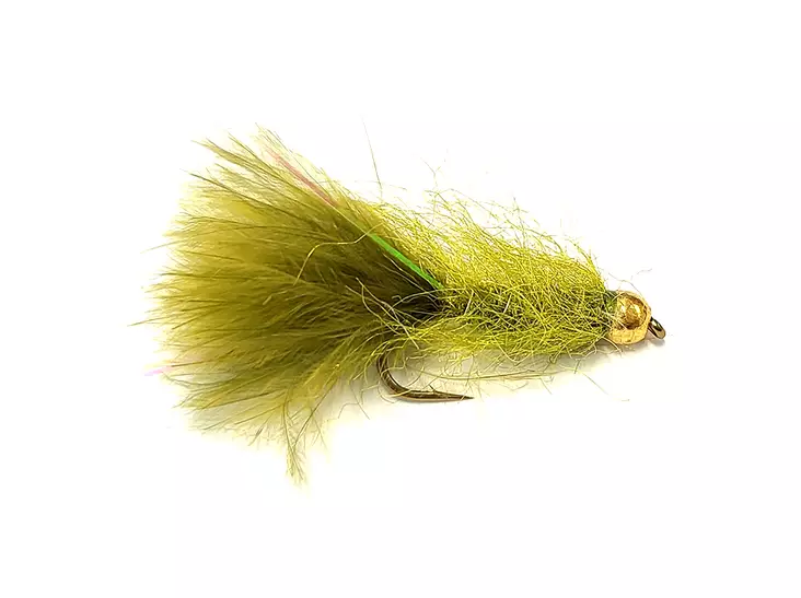 Olive Leech Tungsten Beadhead - Streamers og leech - 8859202532213 - 1