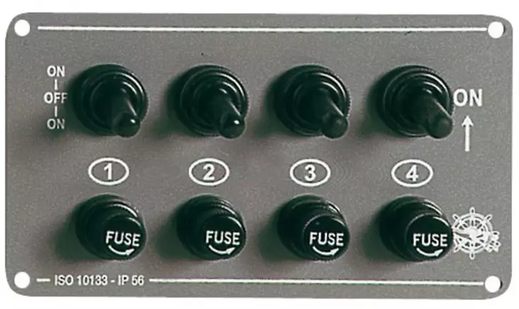 Osculati Katkaisinpaneeli 4-kytkintä - Batterier og elektrisk tilbehør - 8033137002113 - 1