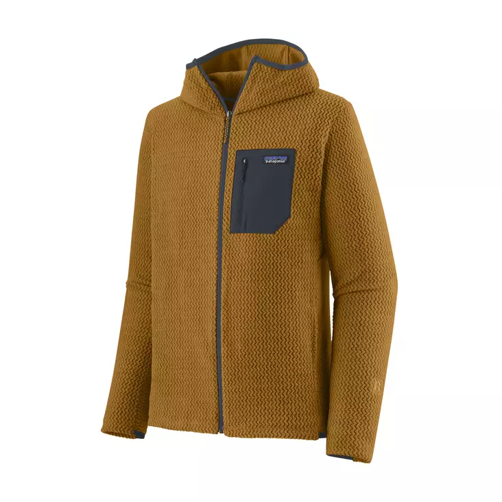 Patagonia M's R1 Air Full-Zip Hoody Raptor Brown - Fleecetrøjer - 196924684973 - 1