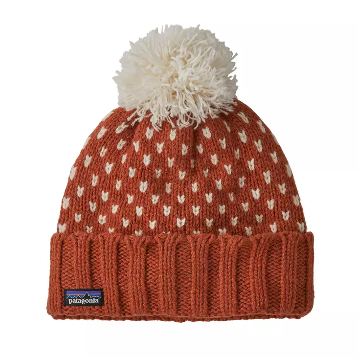 Patagonia Snowbelle Beanie Offset Dot: Burnished Red - Huer - 196924534933 - 1