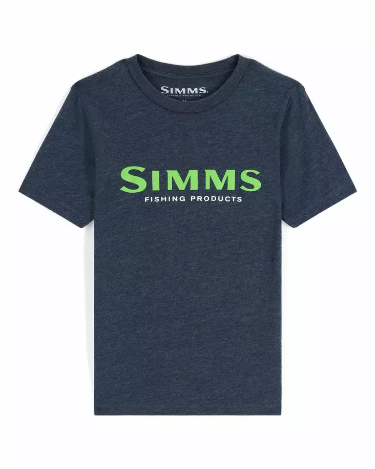 Simms Kid's Logo T-Shirt Harbor Blue - T-shirts herre - 694264598313 - 1