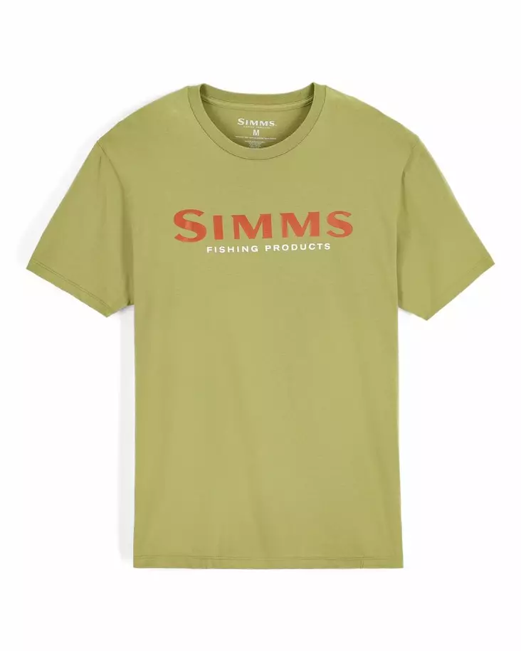 Simms Logo T-shirt Tent Green - T-shirts herre - 694264694343 - 1