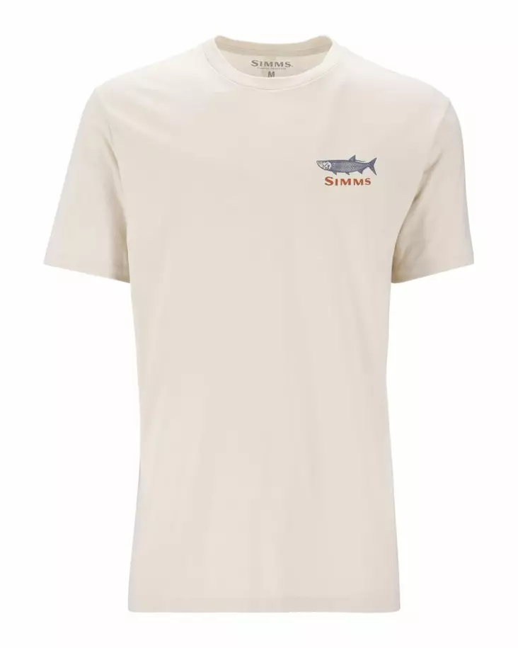 Simms Tarponwear T-Shirt Natural - T-shirts herre - 694264678503 - 2