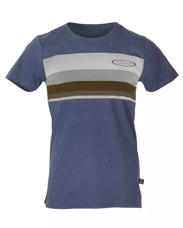 Vision Stripe T-Shirt Blue - T-shirts herre - 6417512842303 - 1