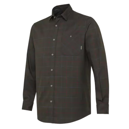 Beretta Jargo Stretch Shirt Bark & Burgundy Check - Jægertrøjer - 8051832670734 - 1