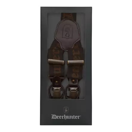 Deerhunter Combi Braces with Button and Clips Walnut - Øvrigt jagttøj - 5702827157534 - 2