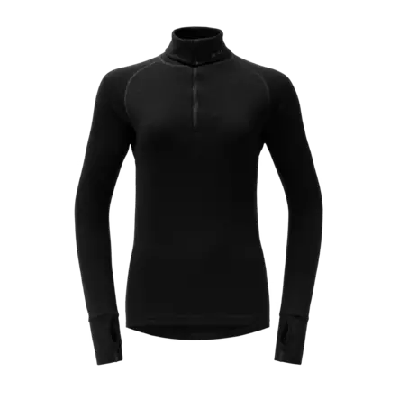 Devold Expedition Merino 235 Zip Neck Women's Black - Undertrøjer - 7028567100554 - 1