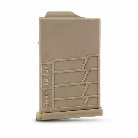 MDT Polymer AICS Magazine .308 Win / 6,5 Creedmoor 10 Round FDE - Magasiner til AICS rifler - 990482703714 - 1