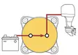 Blue Sea Battery mount switches 300A - Batterier og elektrisk tilbehør - 632085600624 - 2