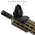 UTG Angled QD Sling Swivel Adaptor Picatinny 45 Degree Offset - Remøjer og -beslag - 4717385551084 - 2