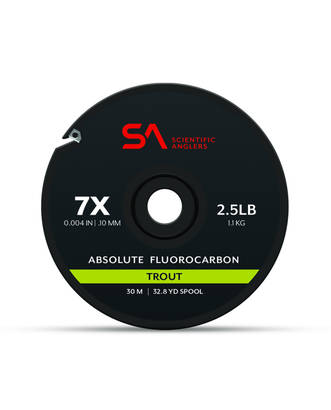 SA Absolute Fluoro Trout Tippet 0,28mm - Fluorocarbon forfangsmateriale - 840309135528 - 1