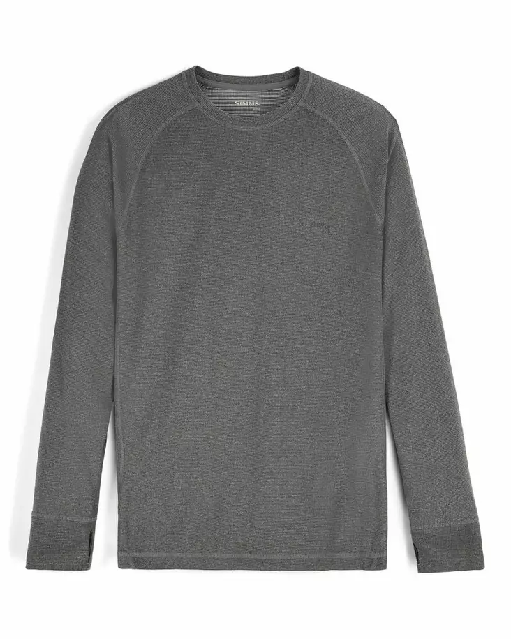 Simms Strata 160 Crew Dark Grey Heather - Undertrøjer - 694264698884 - 2