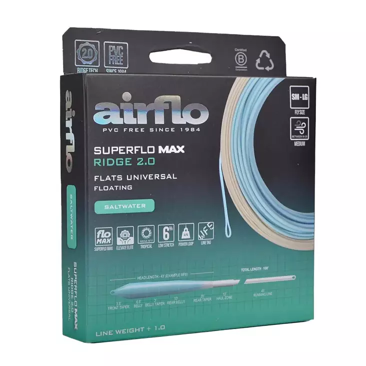 Airflo Superflo Max Ridge 2.0 Flats Universal Intermediate - Sinktip-liner - 614910106914 - 1