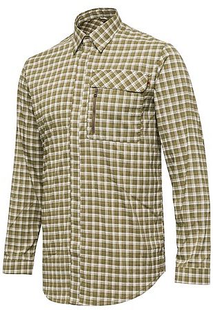 Beretta Lightweight Shirt White & Green Checkered - Jægertrøjer - 8051832535224 - 1