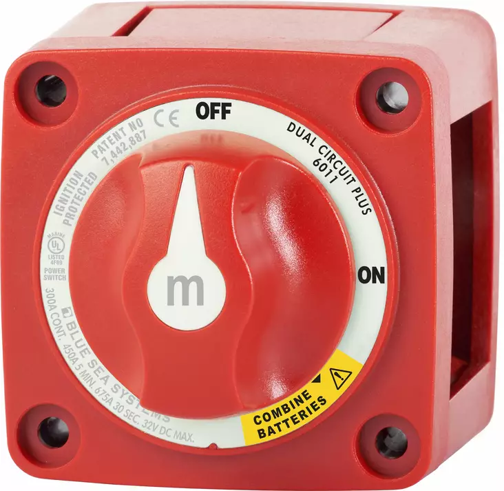 Blue Sea Battery Switches 300A Dual Circuit Plus - Batterier og elektrisk tilbehør - 632085060114 - 1