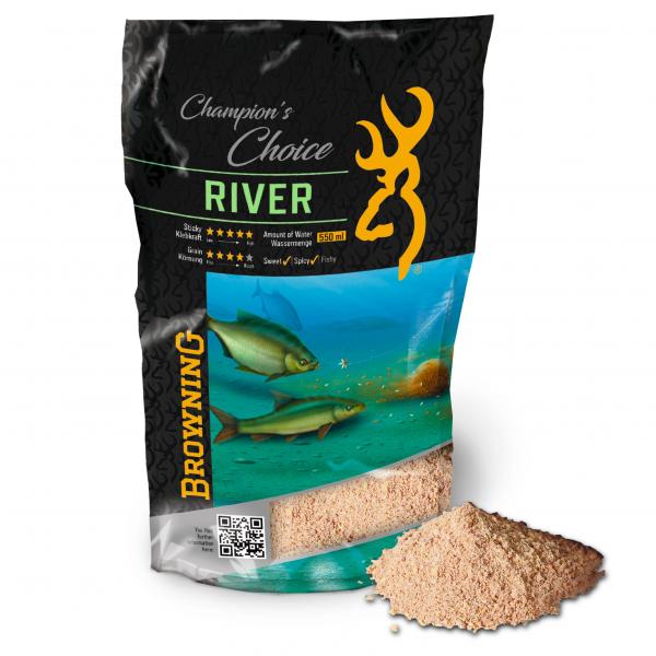 Browning Groundbait River 1kg - Mæsk & boilies - 4029569397204 - 1