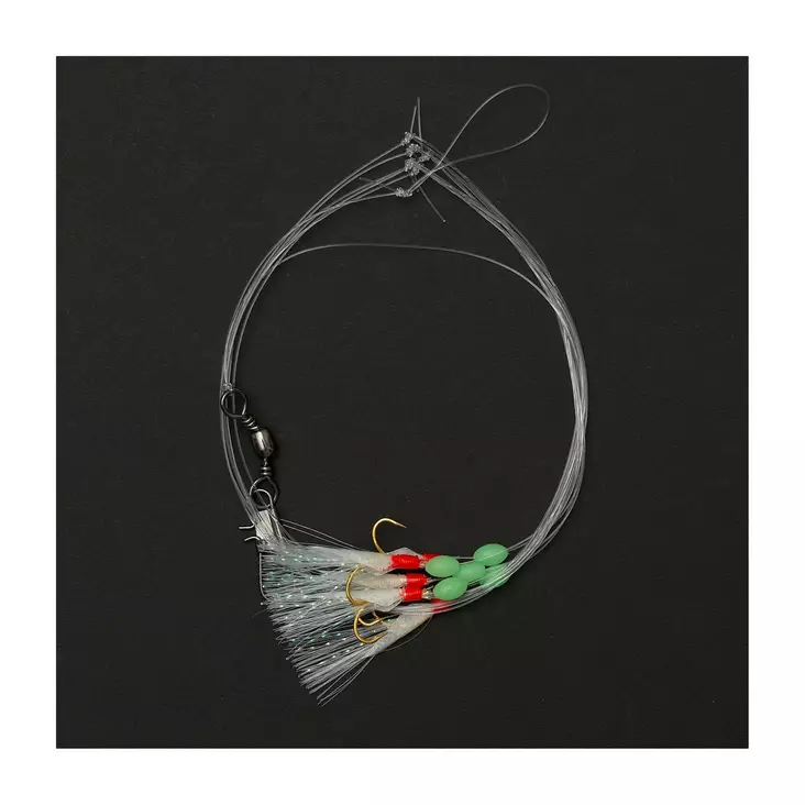 DAM Searig 2 Herring Real Skin UV 140cm - Sabiki- & makrelrigs - 5706301614414 - 1