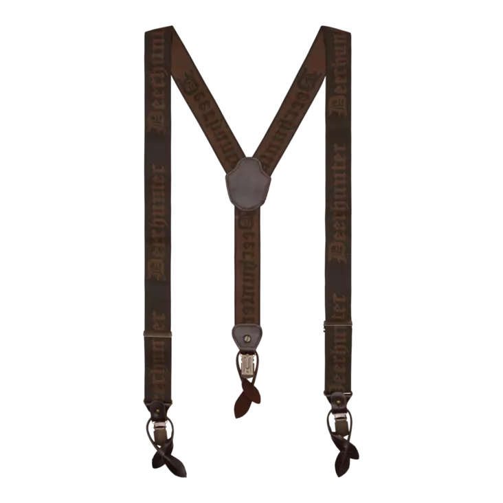 Deerhunter Combi Braces with Button and Clips Walnut - Øvrigt jagttøj - 5702827157534 - 1