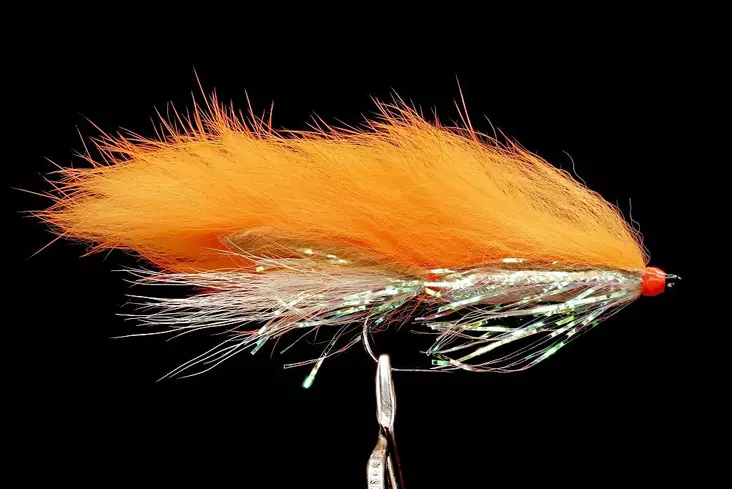 Drags Devil Fl. Orange Streamer - Øvrige havørredfluer - 8859202530554 - 1