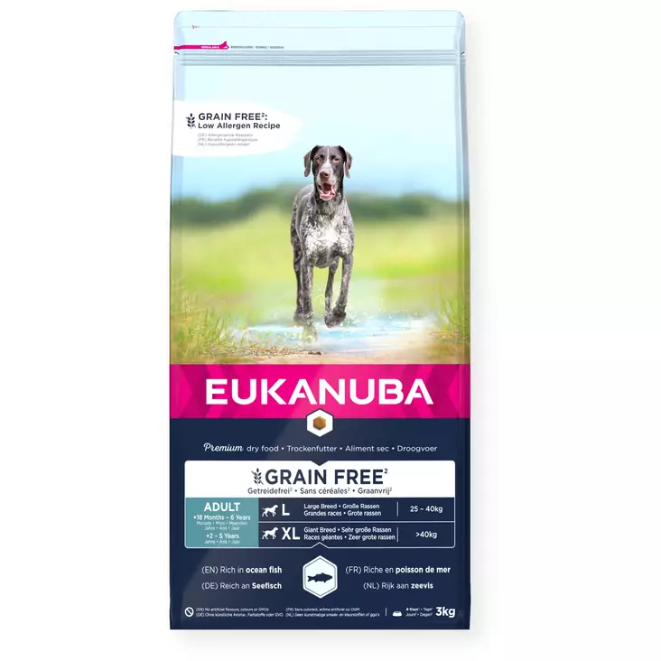 Eukanuba Grain Free Adult Large Ocean Fish - Eukanuba hundefoder - 8710255184784 - 1