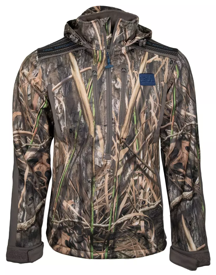 Final Approach Acuta Mid Layer 1/2 Zip Hooded Pullover - Herrernes jagtjakker - 728614295314 - 1