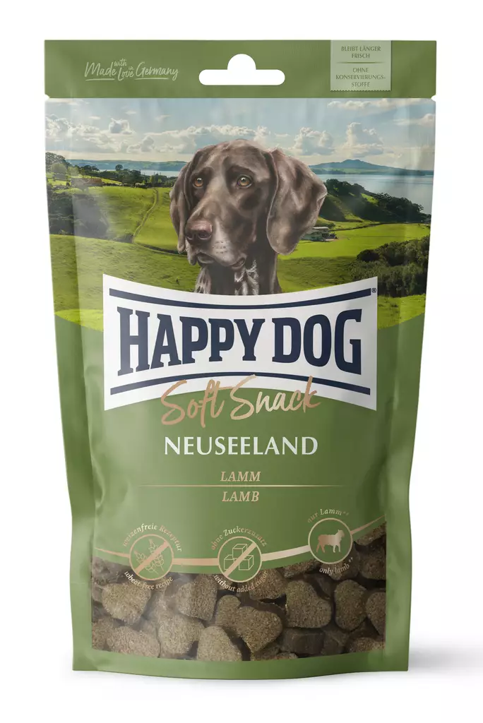 Happy Dog Soft Snack Neuseeland 100g - Happy Dog Snack -træningsgodbidder - 60684 - 1