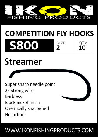 Ikon S800 Barbless Streamer - Streamerkroge - 6430077070004 - 1