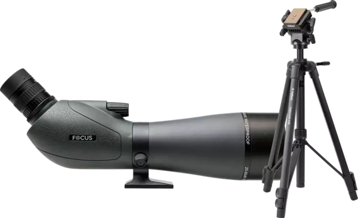 Kit Focus Viewmaster 20-60x80 with Velbon VM638 - Tubekikkerter - 7391879053314 - 1