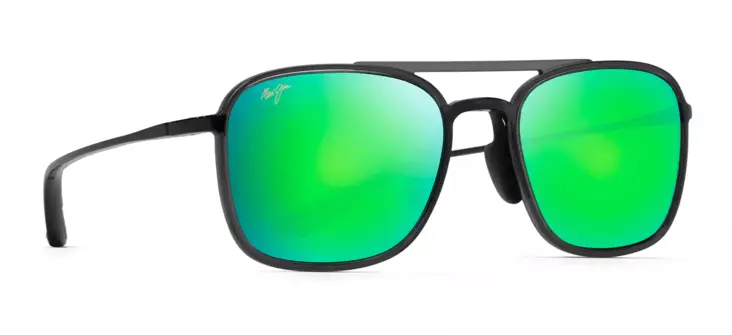 Maui Jim Keokea - Translucent Grey Frame with Green Mirror Lens - Plastlinser - 603429065874 - 1