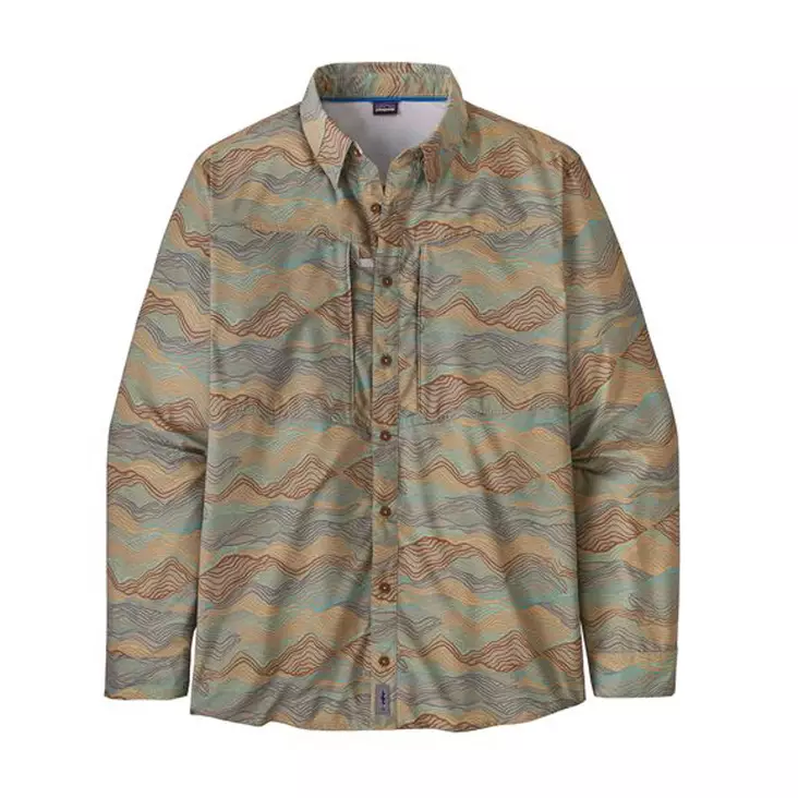 Patagonia Ms LS Sol Patrol Shirt Oar Tan - Skjorter - 194187728144 - 1