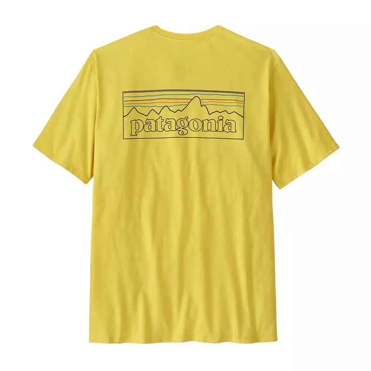 Patagonia M's P-6 Logo Responsibili-Tee Lemon Zest - T-shirts - 198077725114 - 1