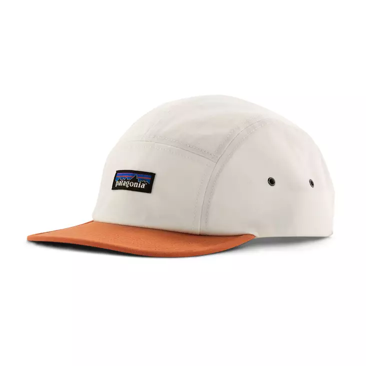 Patagonia P-6 Logo Maclure Hat Birch White w Rock Melon - Truckere - 196924924864 - 1