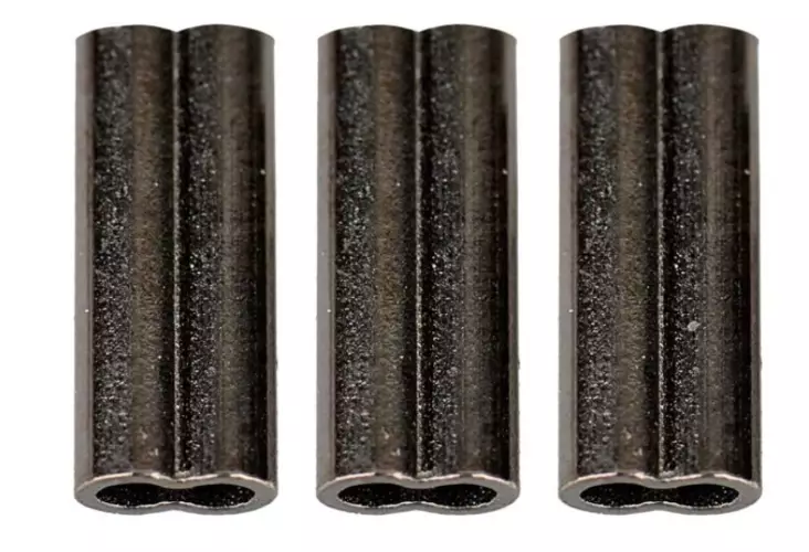 Savage Gear Double Wire Crimp 50pcs 1,0mm - Shallow rigger og tilbehør - 5706301549044 - 1