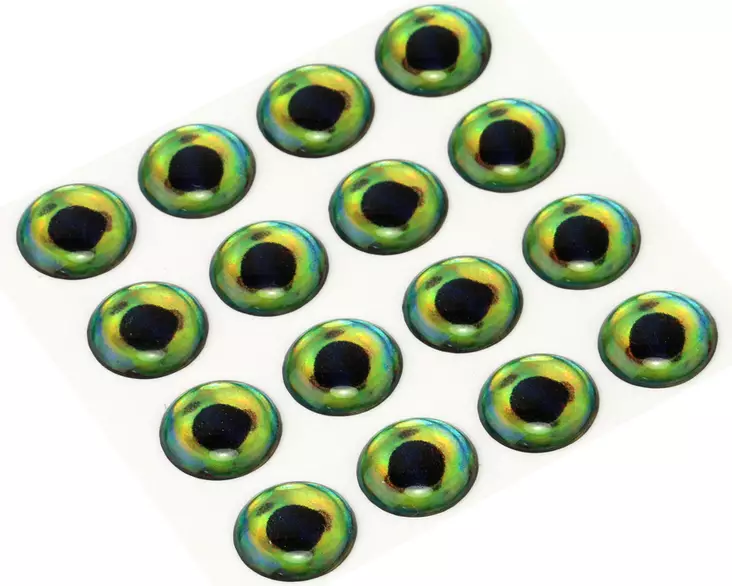 Sybai 3D Epoxy Fish Eyes 8mm -tarrasilmät - Klistermærkeøjne - 402004000094 - 1