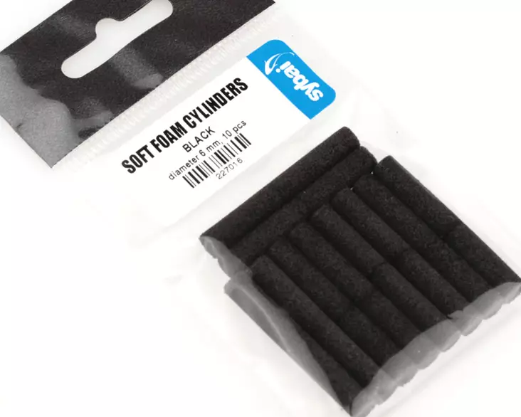Sybai Soft Foam Cylinders 4mm - Booby-øjne - 859568734 - 1