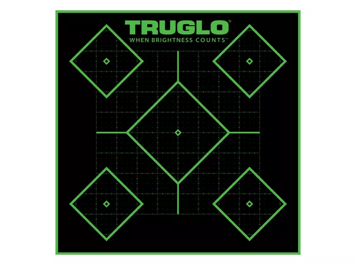 TruGlo Target 5-Diamond 12x12 (6 pcs) - Tavler - 788130019054 - 1