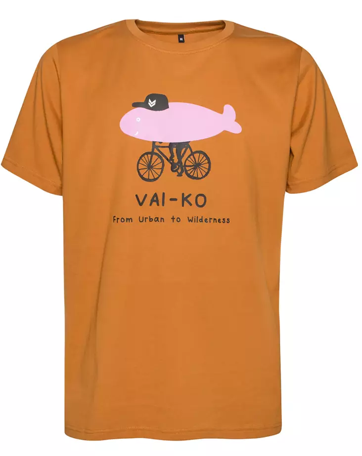 VAI-KO Fillarifisu T-Shirt Caramel Brown - T-shirts herre - 6430072388494 - 1