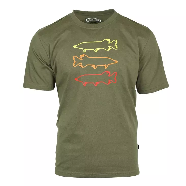 Vision Pike T-Shirt Olive - T-shirts herre - 6417512850544 - 1