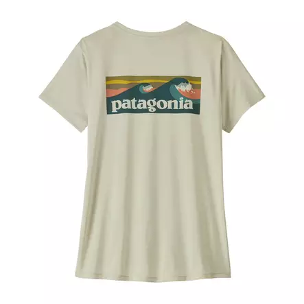 Patagonia W's Capilene Cool Daily Shirt - Boardshort Logo Dyno White - T-shirts dame - 198077771845 - 1