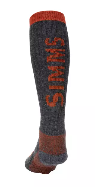 Simms Merino Thermal OTC Sock Carbon - Buffs og andre - 694264504345 - 2